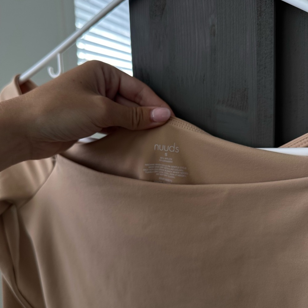 Nuuds Beige Long Sleeve Top
